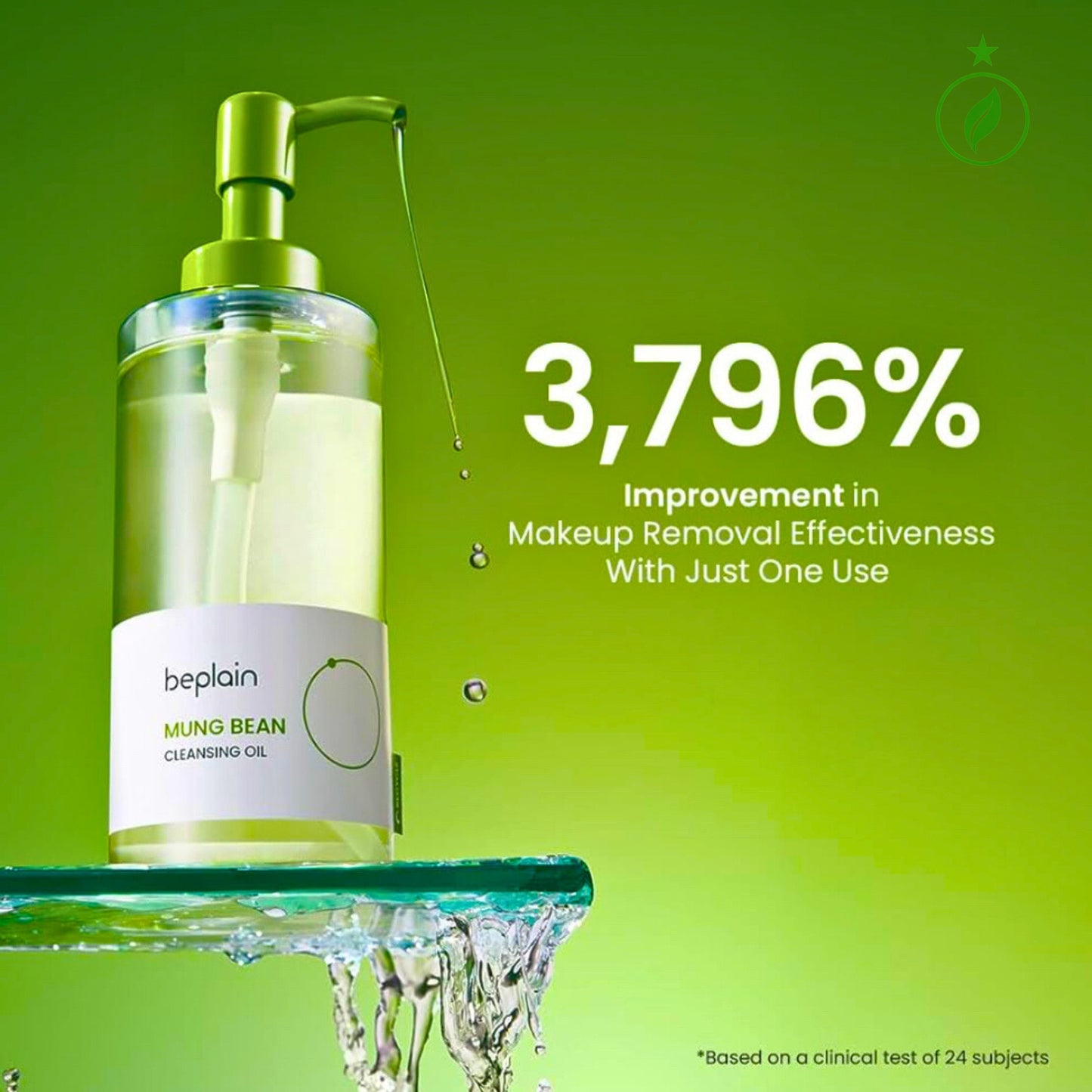 This luxurious Korean Mung Bean Complete Cleansing Set is displayed in a vibrant, nature-inspired scene that highlights its clean-beauty purity and premium botanical origins. The radiant Mung Bean Cleansing Oil stands on the left with a golden-green glow, while the pH-balanced Mung Bean Cleansing Foam rises tall beside it, embodying advanced Korean deep-cleansing innovation. In front, the rich Mung Bean Pore Clay Mask showcases its detoxifying green texture. Modern Korean Skincare, acne fighter.