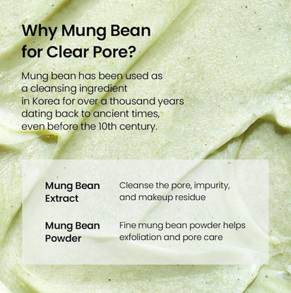 This luxurious Korean Mung Bean Complete Cleansing Set is displayed in a vibrant, nature-inspired scene that highlights its clean-beauty purity and premium botanical origins. The radiant Mung Bean Cleansing Oil stands on the left with a golden-green glow, while the pH-balanced Mung Bean Cleansing Foam rises tall beside it, embodying advanced Korean deep-cleansing innovation. In front, the rich Mung Bean Pore Clay Mask showcases its detoxifying green texture. Modern Korean Skincare, acne fighter.